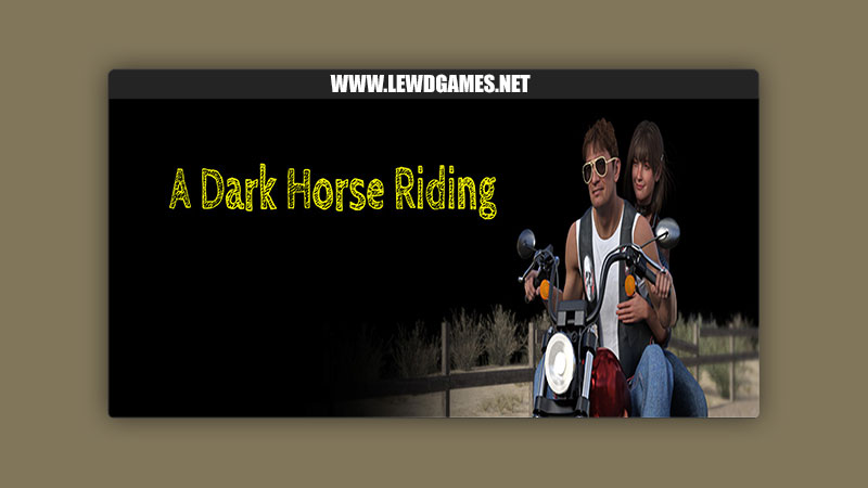 A Dark Horse Riding Turning Tricks