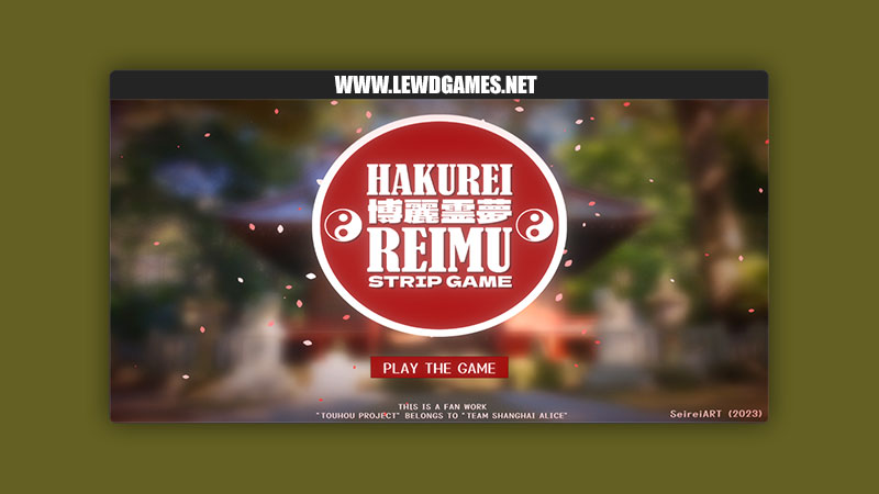 Hakurei Reimu Strip Game SeireiART