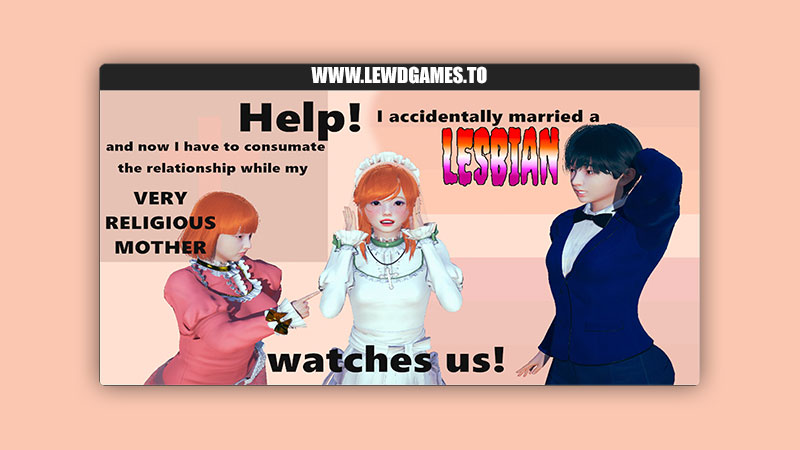 Help! I accidentally married a lesbian and now I need to consumate our relationship while my very religious mother watches red_faced