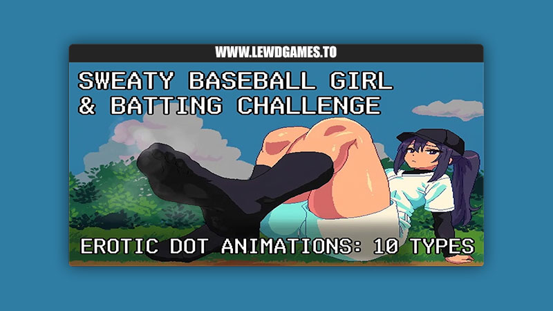 Sweaty Baseball Girl And Batting Challenge